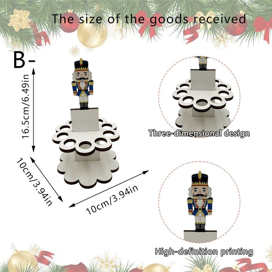 Christmas Tabletop Wooden Money Holder