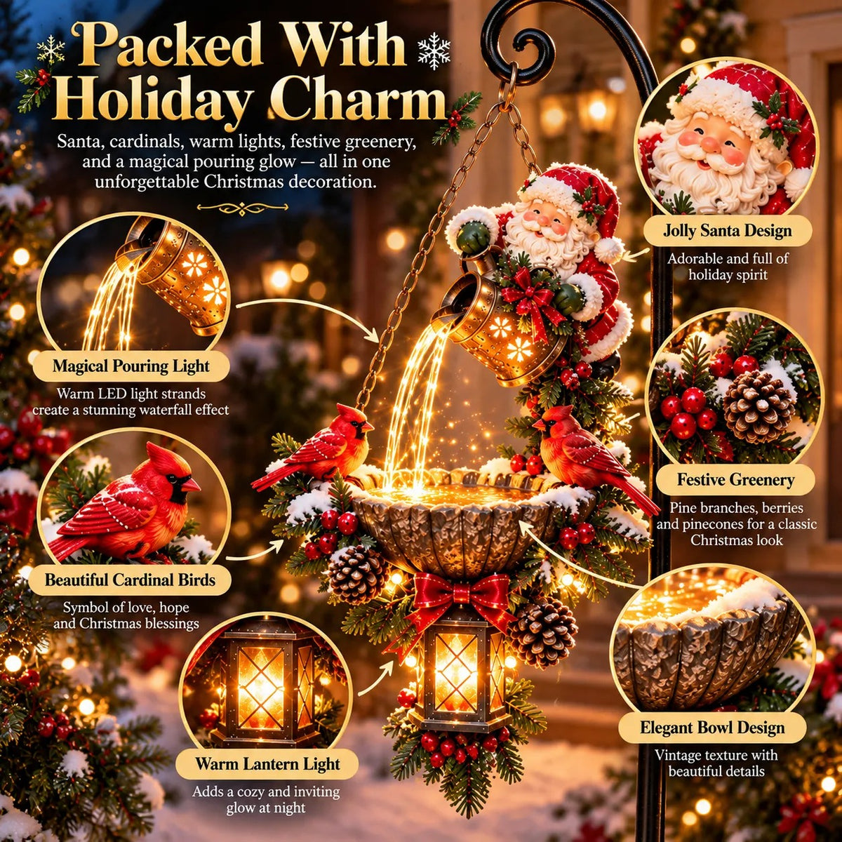 Christmas Magic Pouring Light  Hanging Collection
