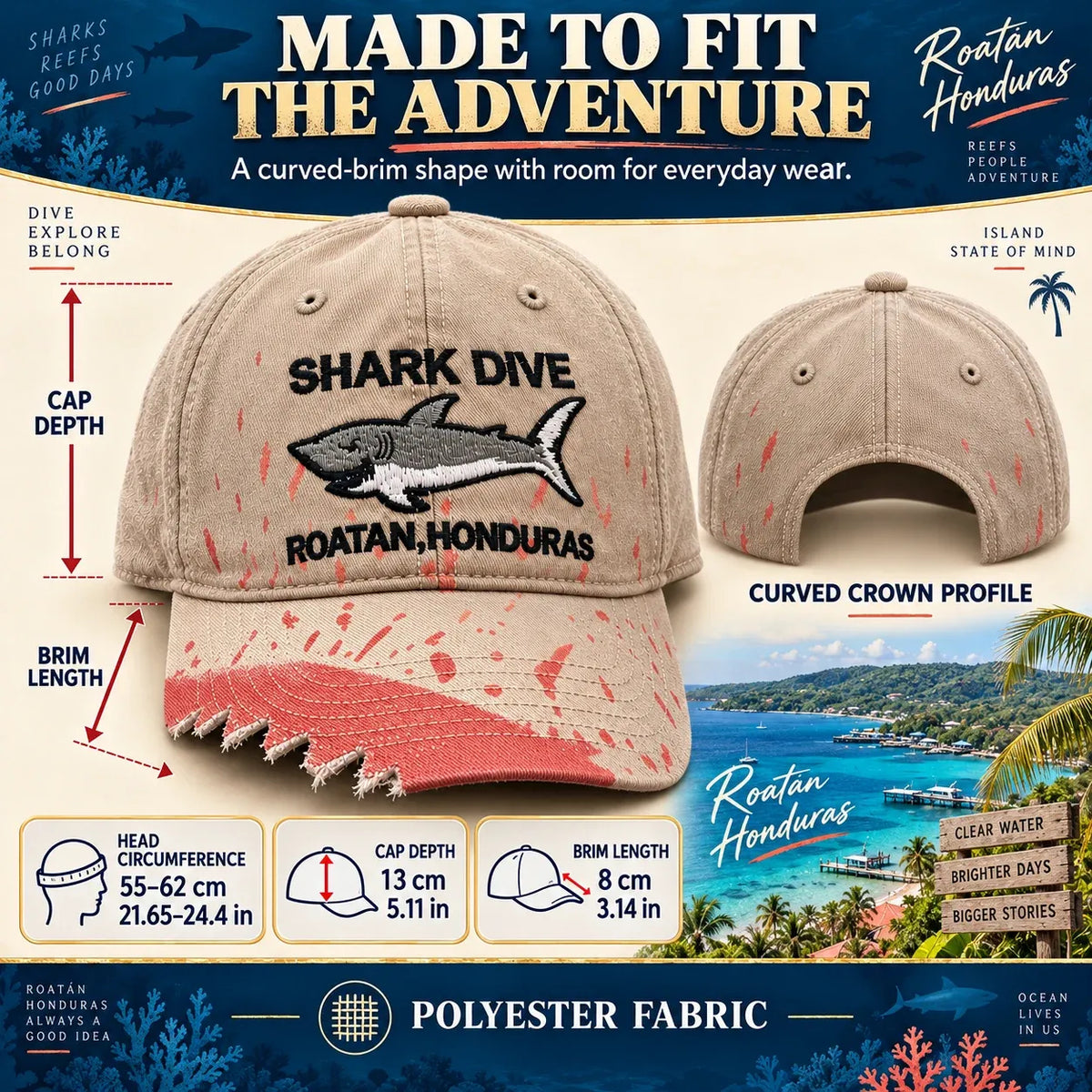Shark Bite Baseball Cap