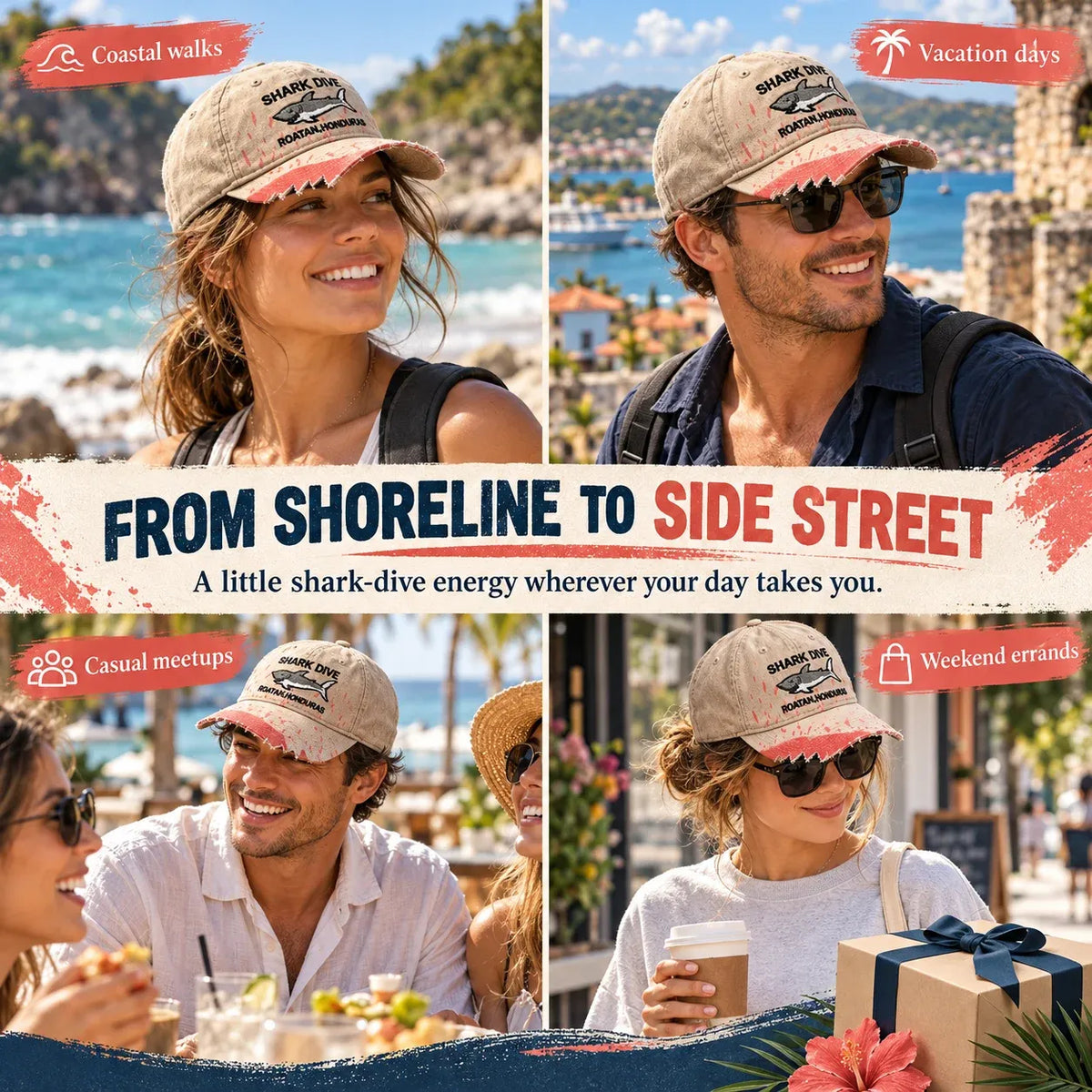 Shark Bite Baseball Cap