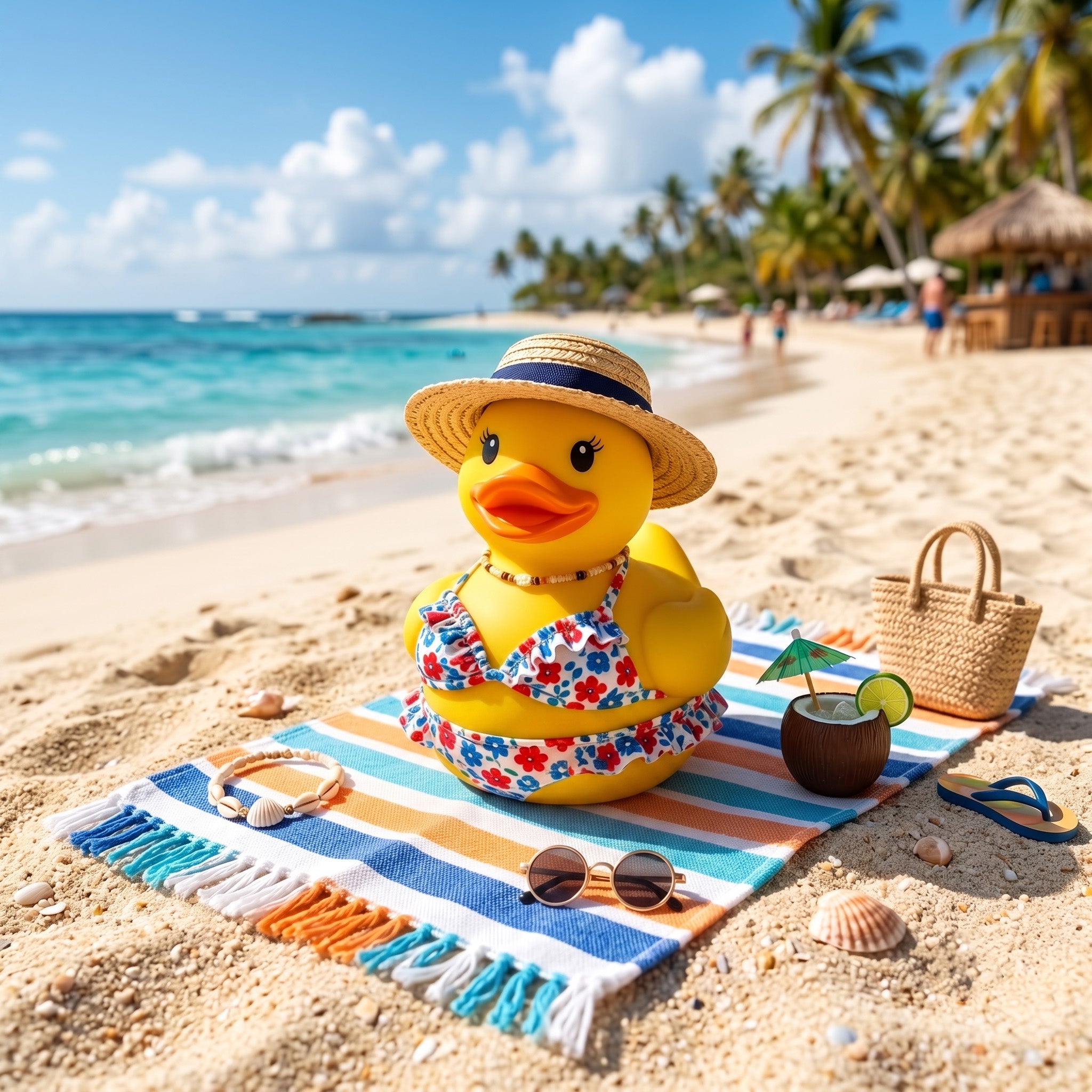 Tropical Bikini Rubber Duck Collectible
