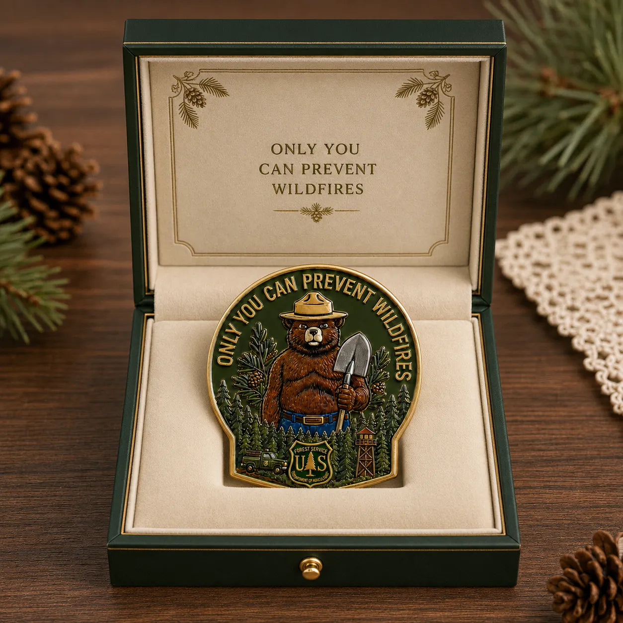 USFS “Only You Can Prevent Wildfires” Forest Guardian Enamel Pin