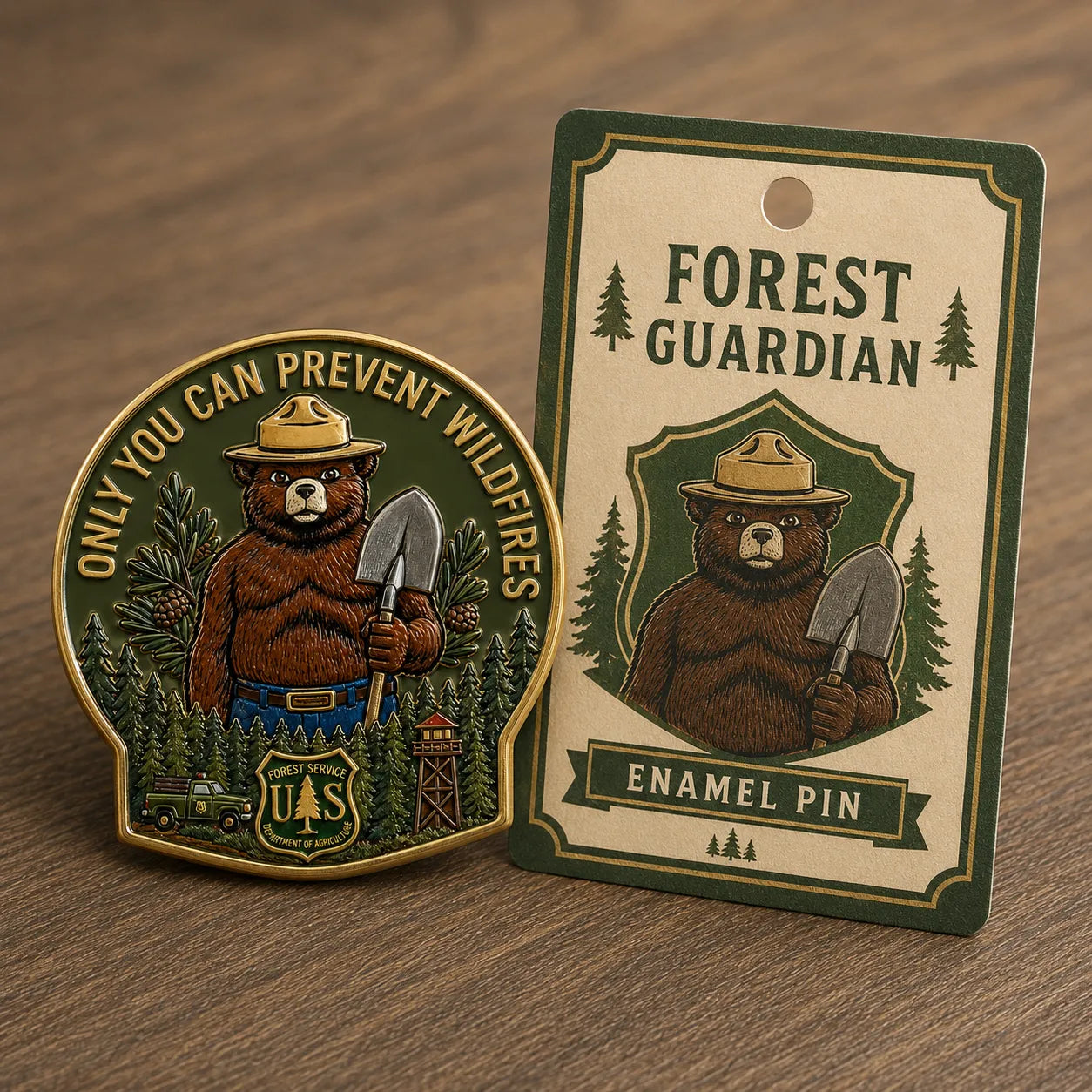 USFS “Only You Can Prevent Wildfires” Forest Guardian Enamel Pin
