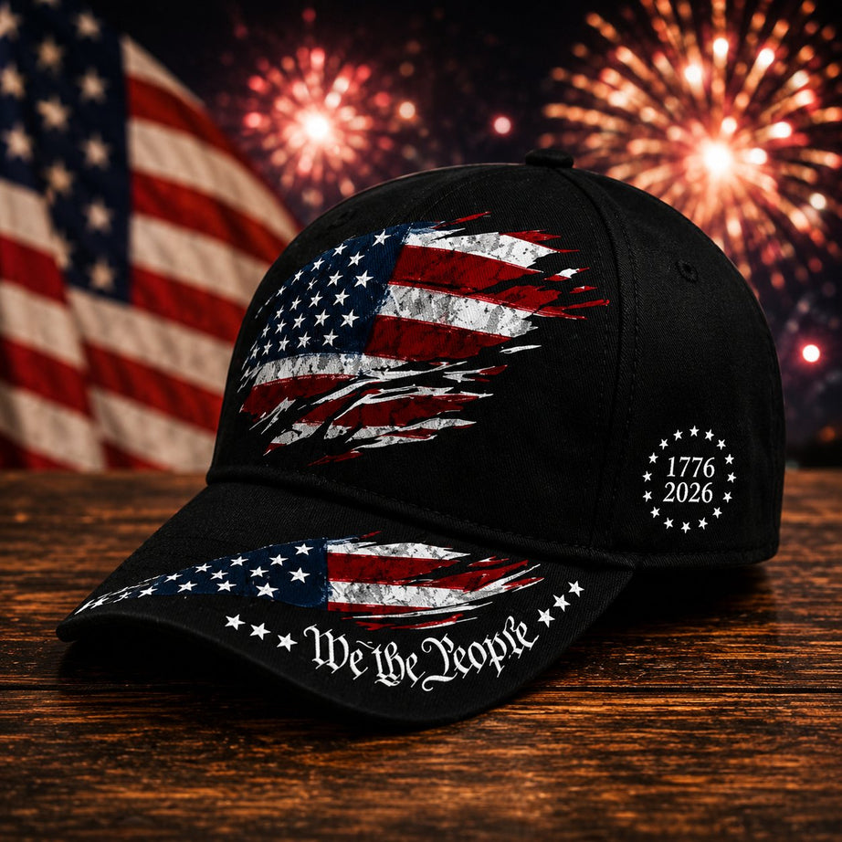 United States 250th Anniversary Print Baseball Cap
