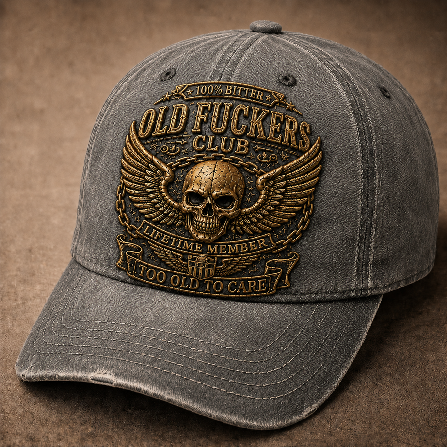 Old F**s Club Vintage 3D Embroidered Cap