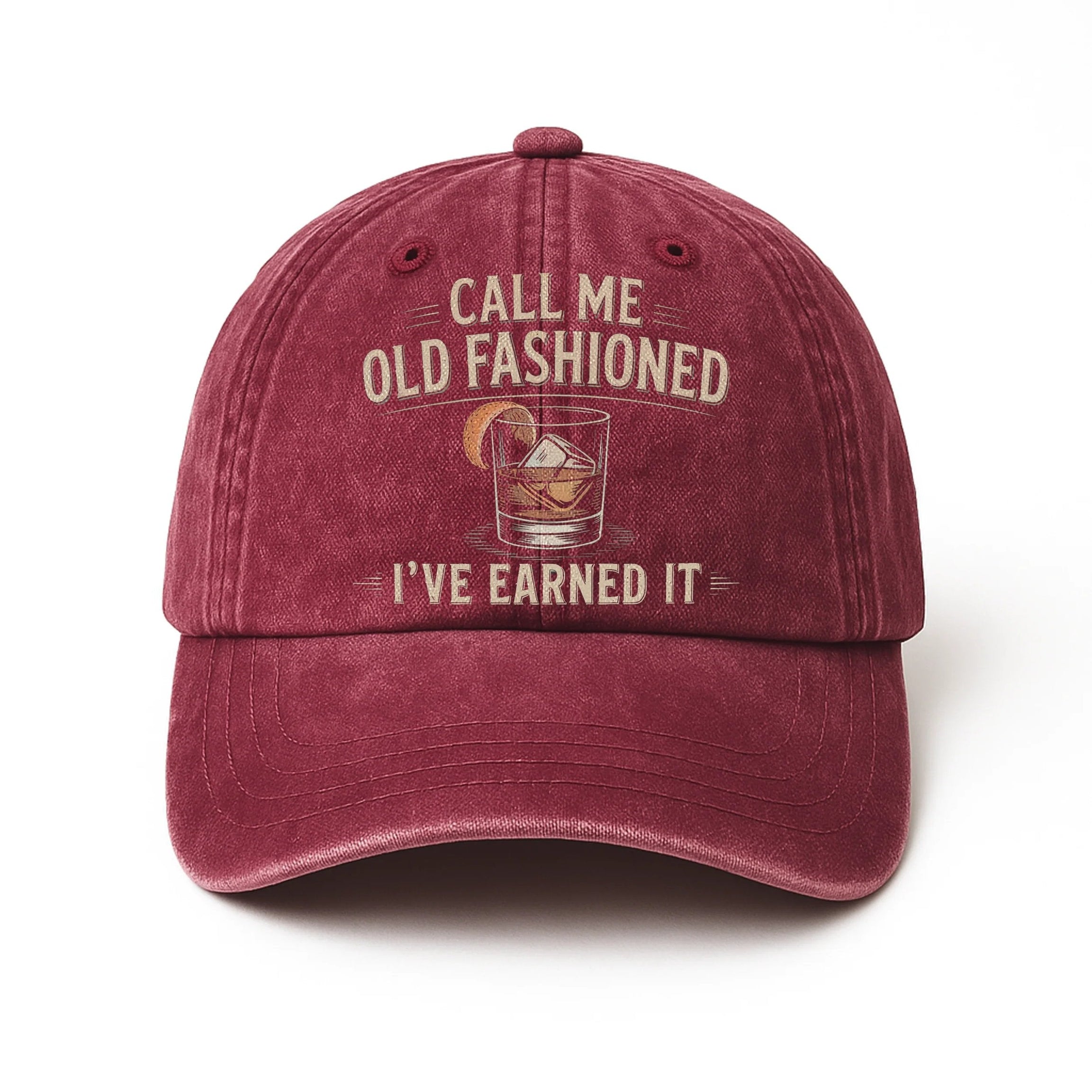 "Call Me Old Fashioned, I’ve Earned It" Whiskey Lounge Vintage Chill Cap