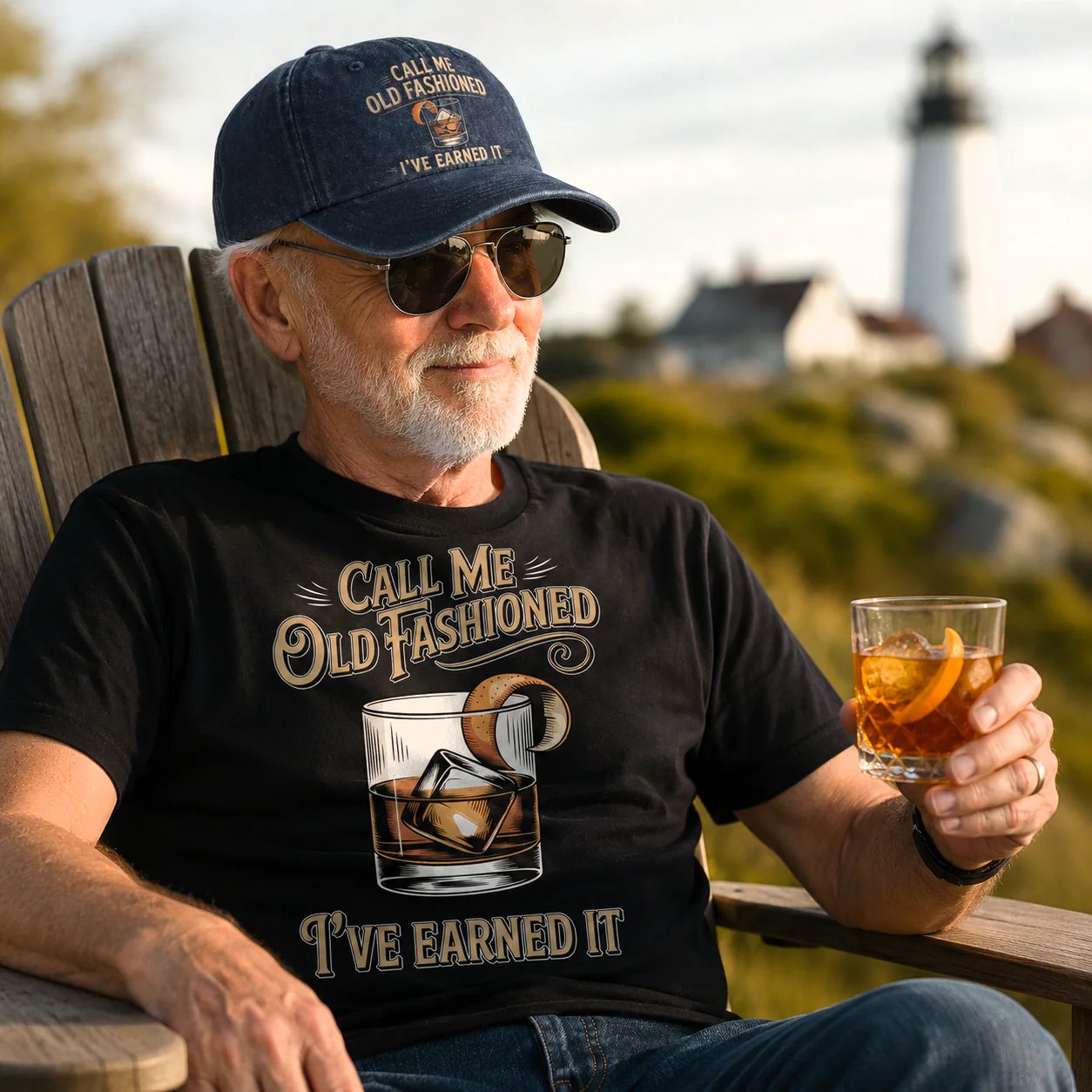 "Call Me Old Fashioned, I’ve Earned It" Whiskey Lounge Vintage Chill Cap