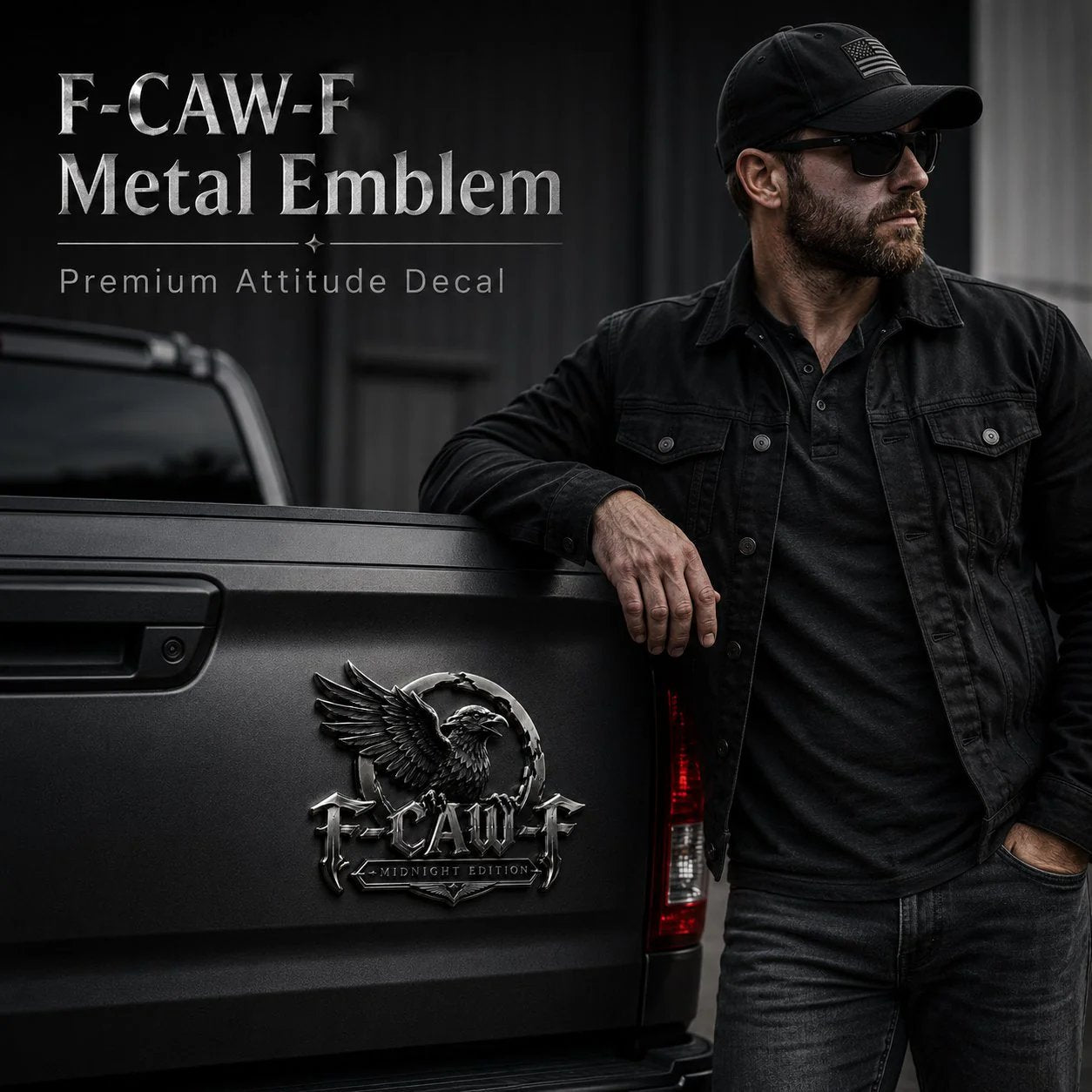 F-CAW-FTM Midnight Edition Metal Emblem