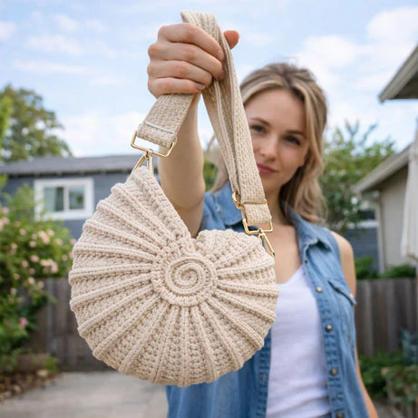 Radiant Nautilus Shell Bag  — Carry the Magic of the Deep Blue