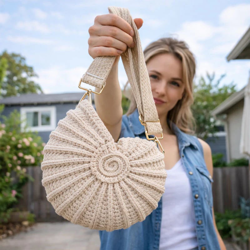 Radiant Nautilus Shell Bag  — Carry the Magic of the Deep Blue