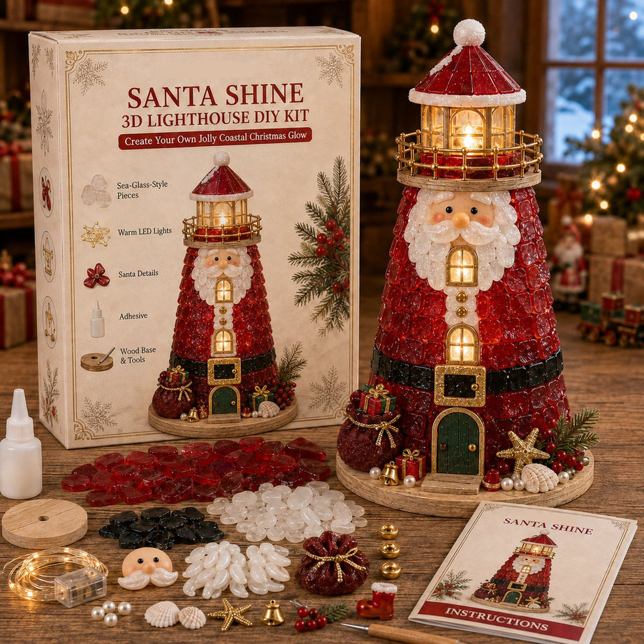 Lighted Sea Glass-Style Lighthouse Kit