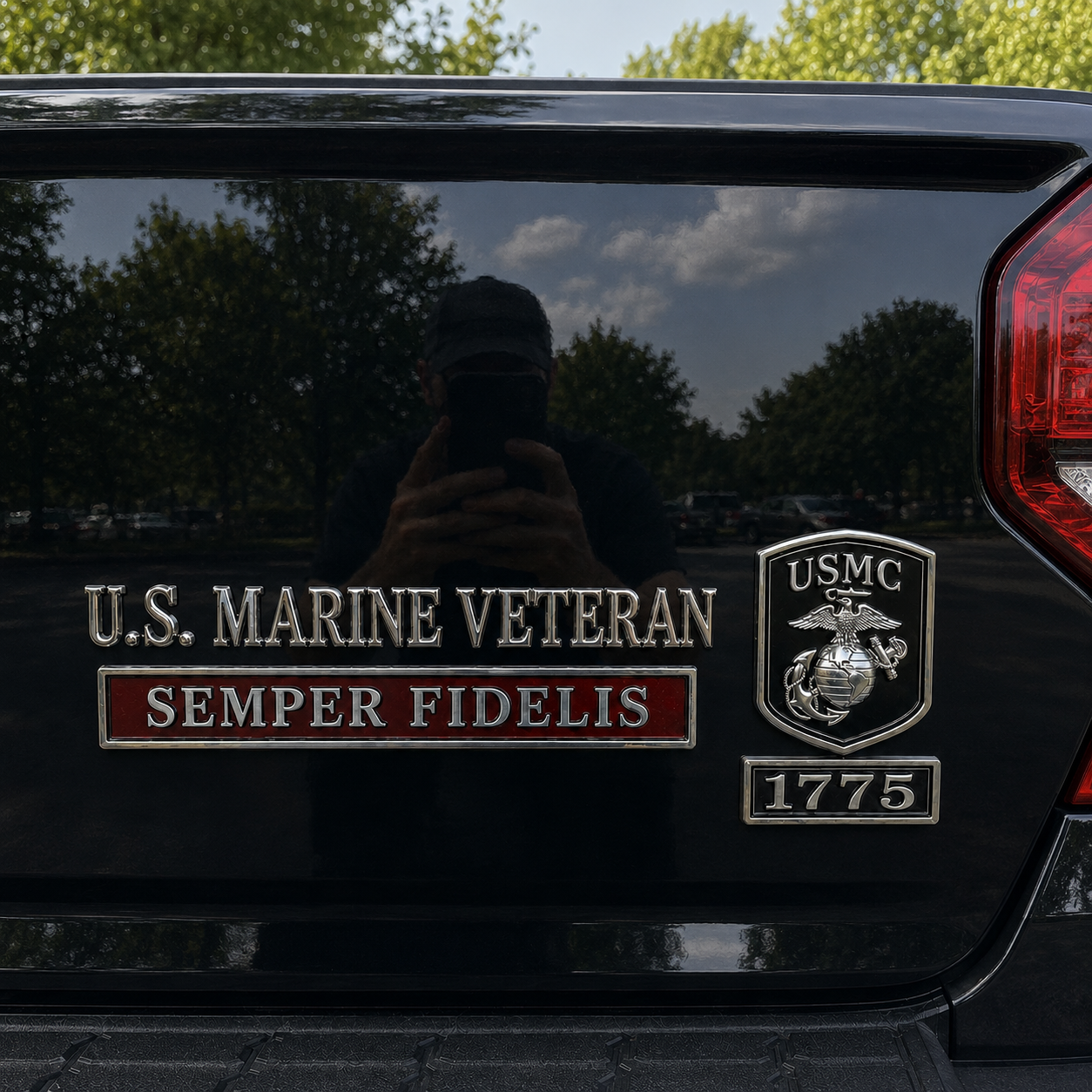 U.S. Military Veteran Car Emblem Metal Badge Collection