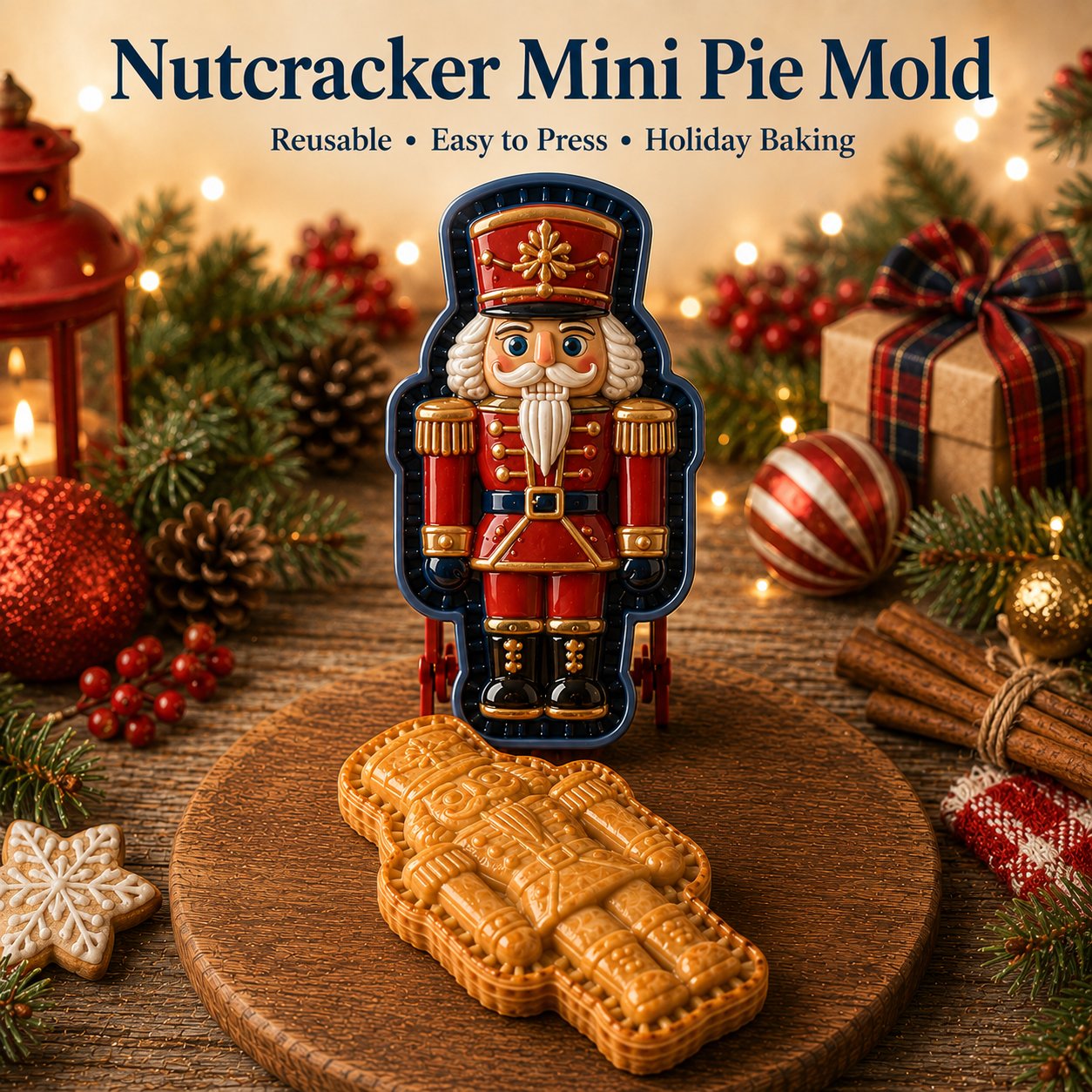 9-Design Christmas Mini Pie Mold Collection