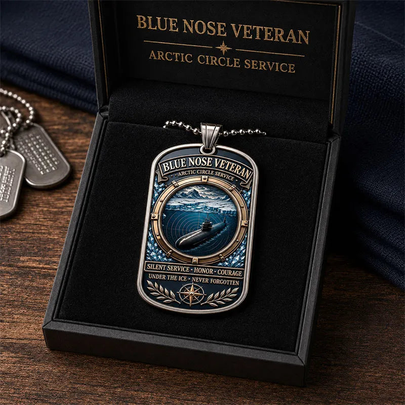 Blue Nose Veteran Dog Tag Necklace