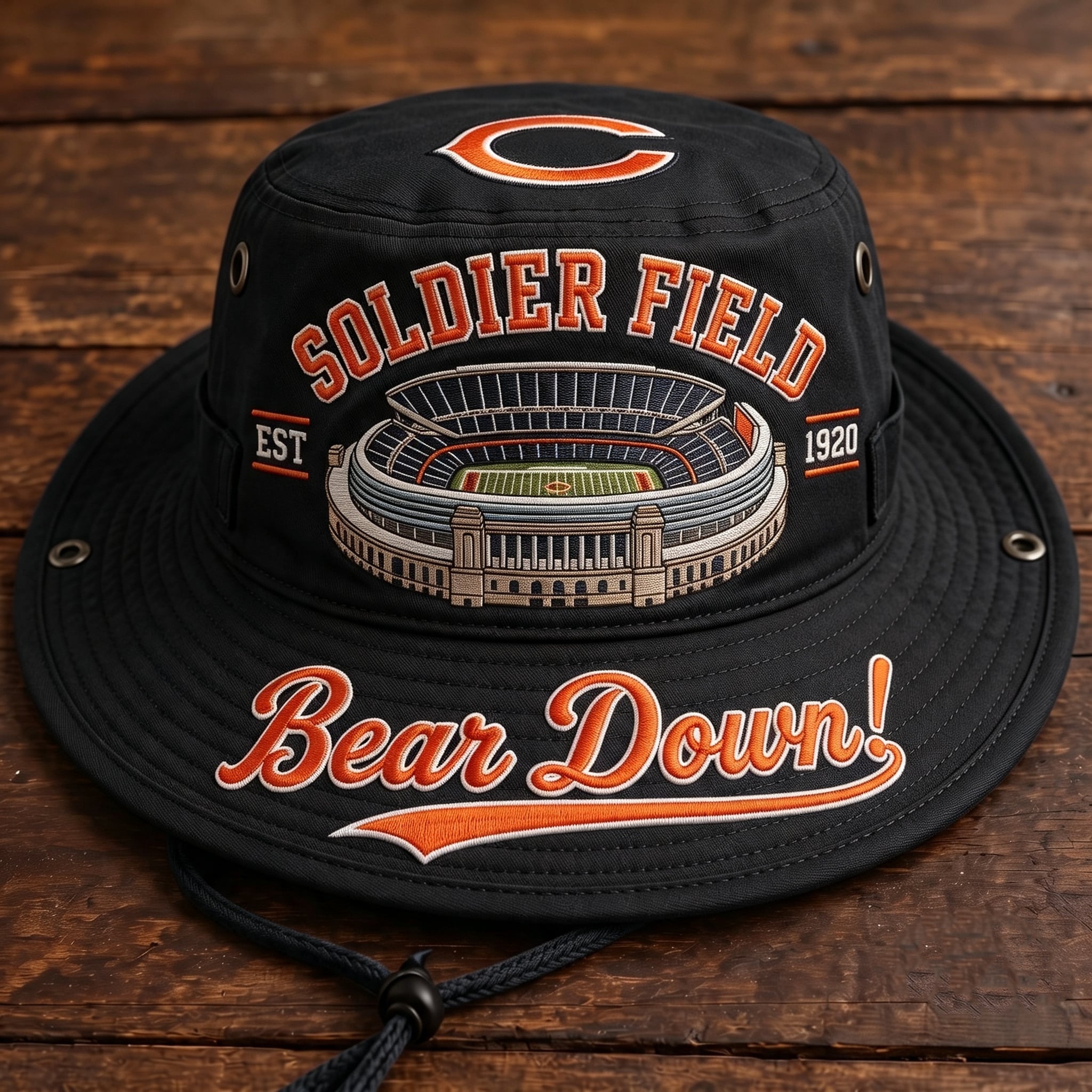Bear Down Soldier Field Boonie Hat