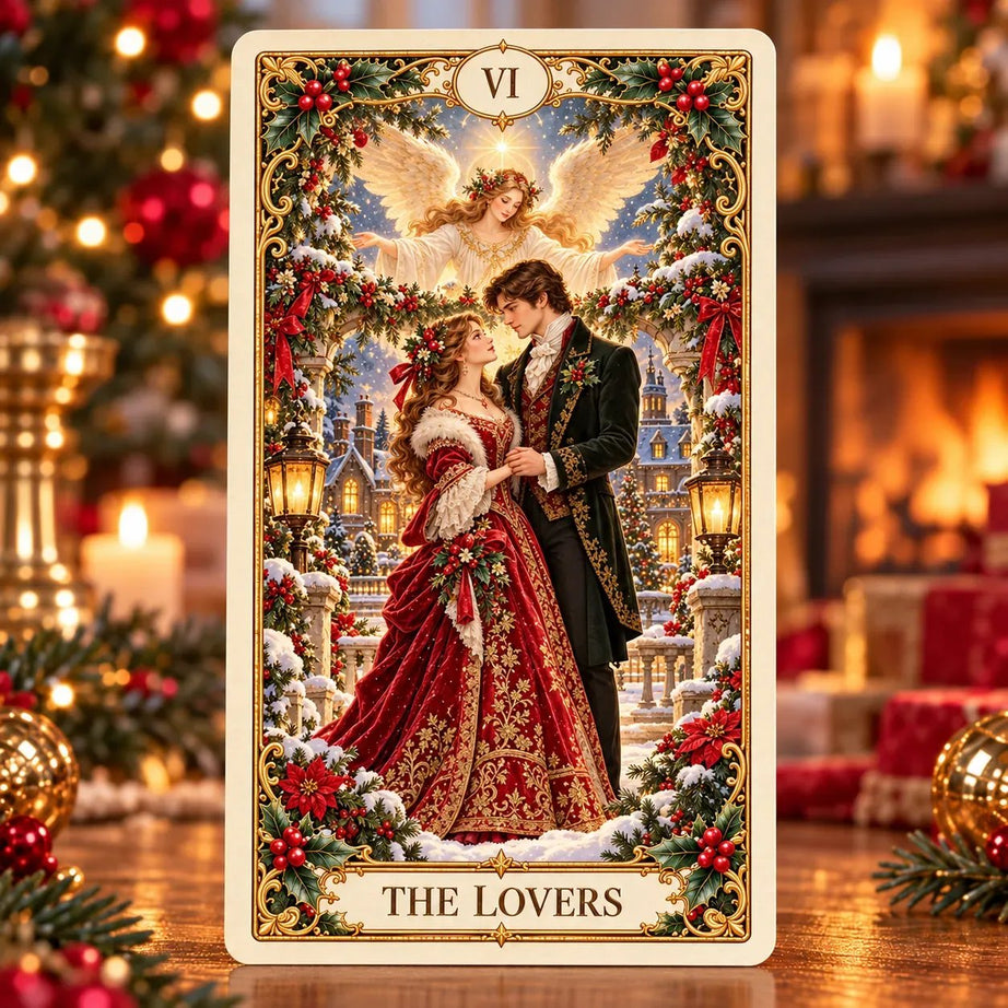 Victorian Christmas Tarot | Illustriertes Kartendeck mit 78 Karten und passender Schachtel