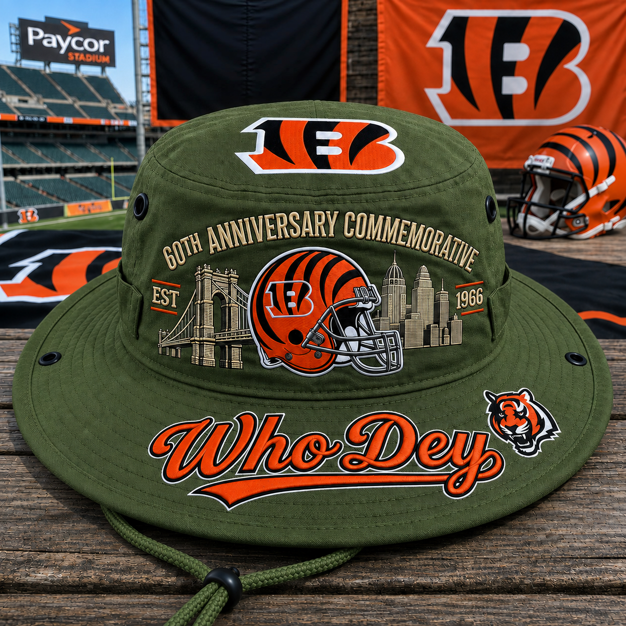 Who Dey 60th Anniversary Commemorative Boonie Hat