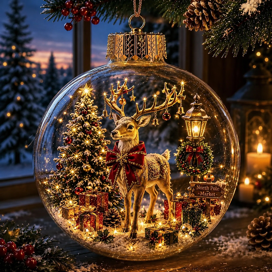 Magical Glass Christmas Ornaments