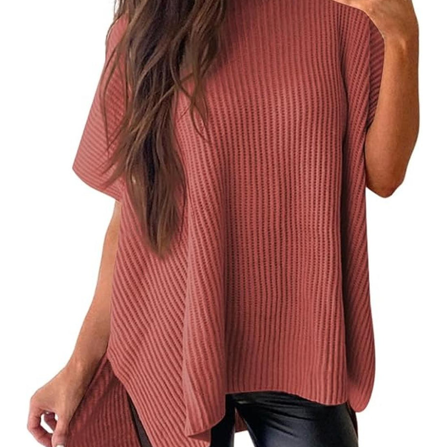 Womens Summer Lightweight Crewneck Short Sleeve Sweaters