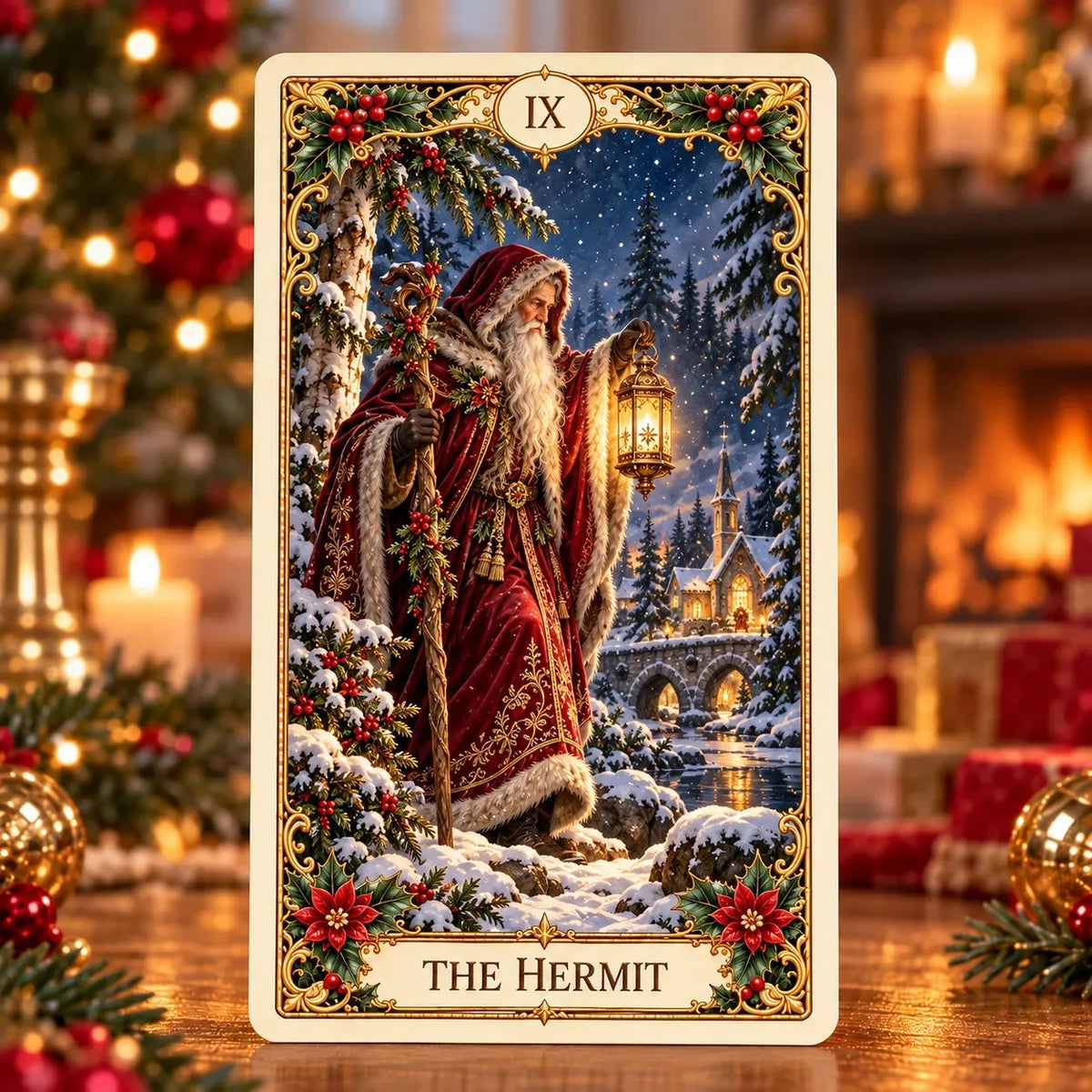 Victorian Christmas Tarot | Illustriertes Kartendeck mit 78 Karten und passender Schachtel