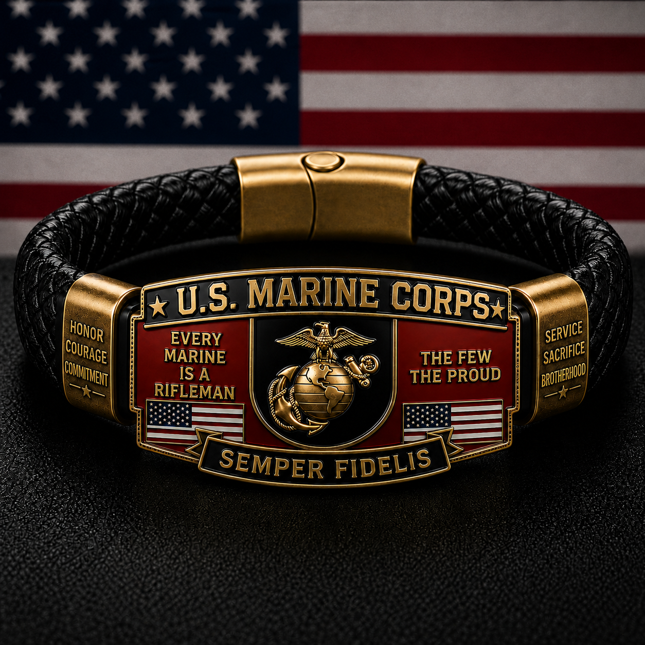 U.S. Marine Corps Semper Fi Tribute Bracelet