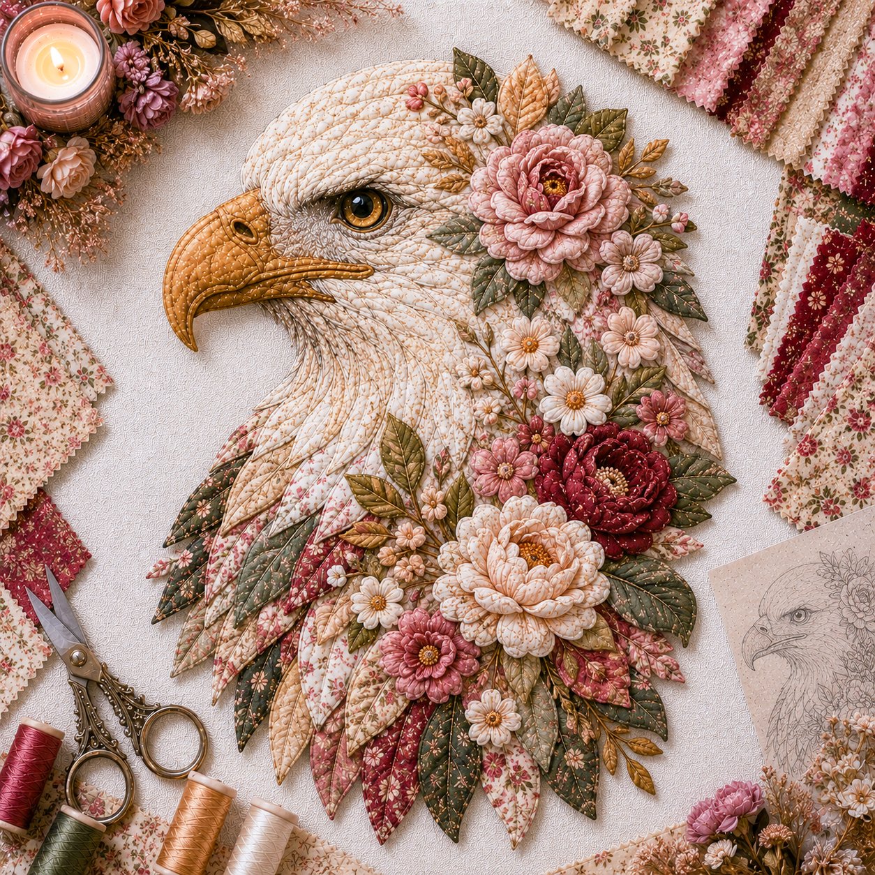 Eagle Fabric Art Kit