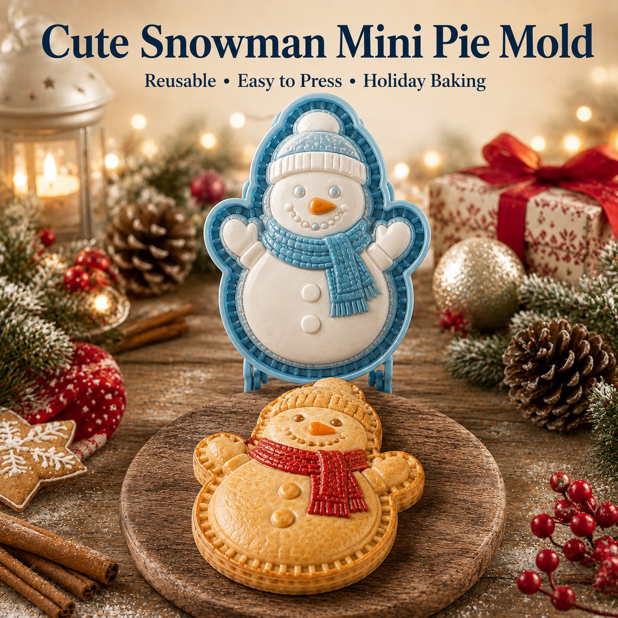 9-Design Christmas Mini Pie Mold Collection