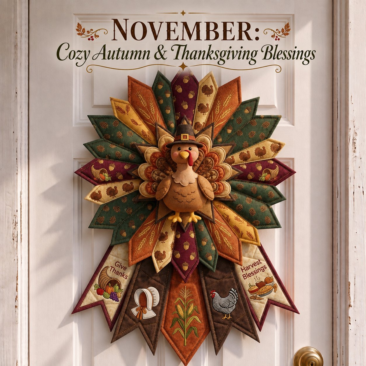 12-Month Themed 3D Quilted Door Hanger Sewing Kit Collection
