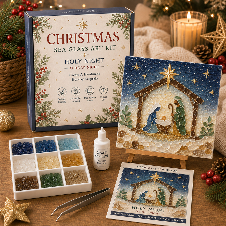 Christmas Sea Glass Art Kit Collection