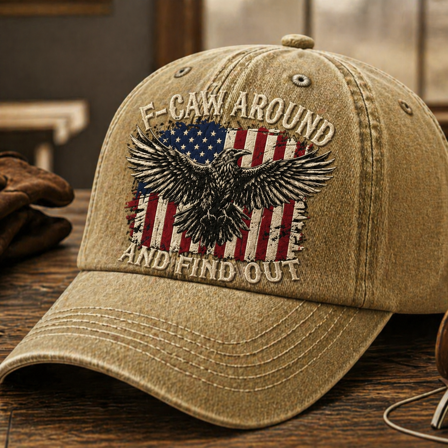 Vintage Eagle Embroidered Cap