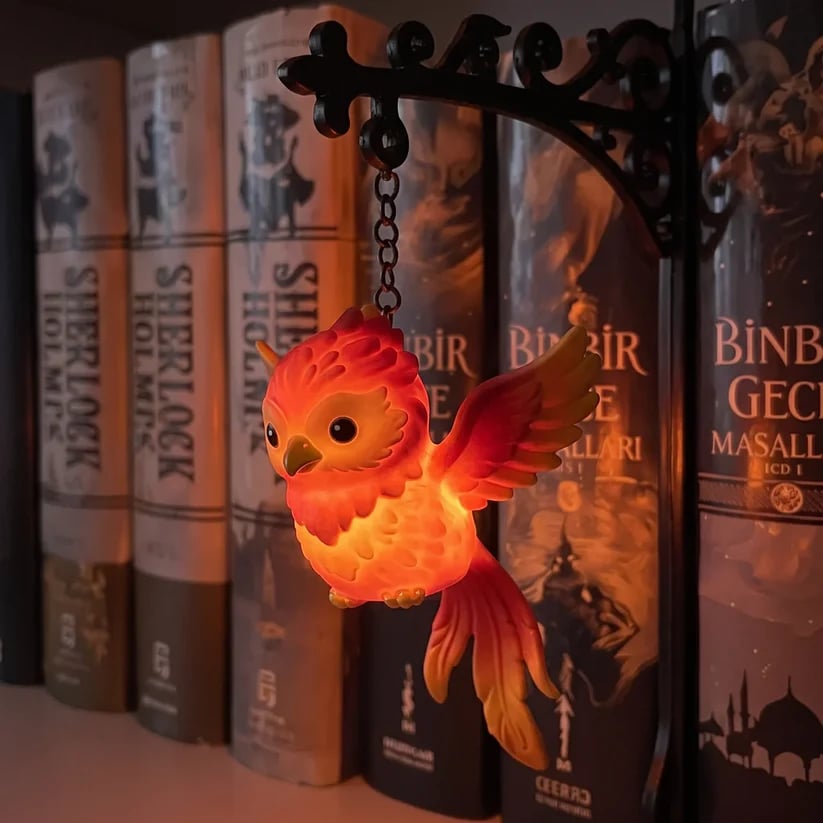 Enchanted Hanging Owl Bookshelf Light – Glowing Book Nook Decor for Readers