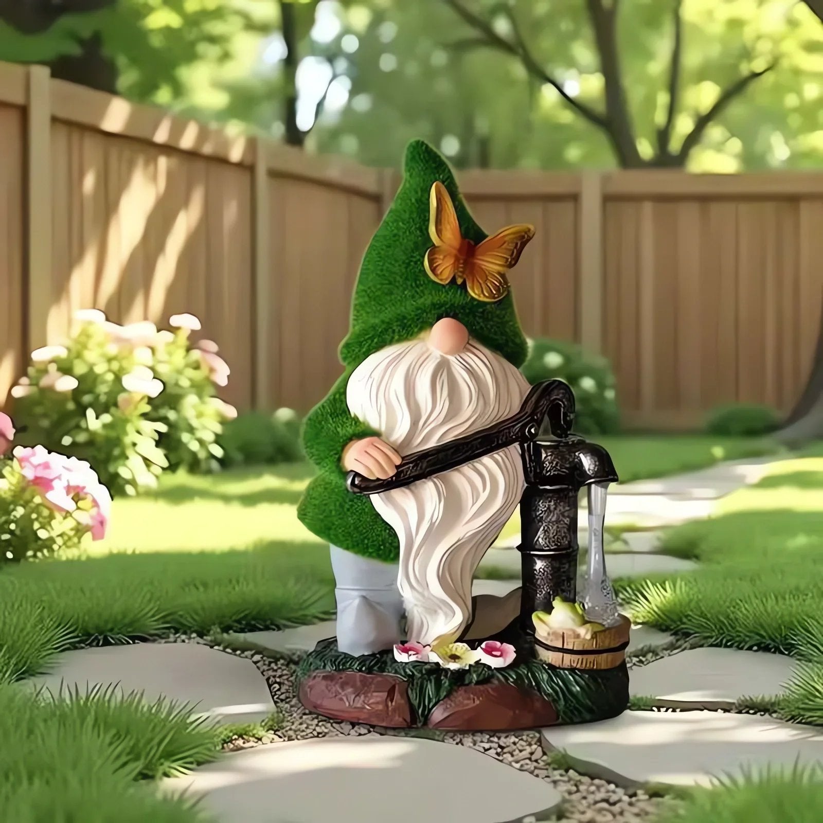 Outdoor Garden Gnomes with LED Solar Light