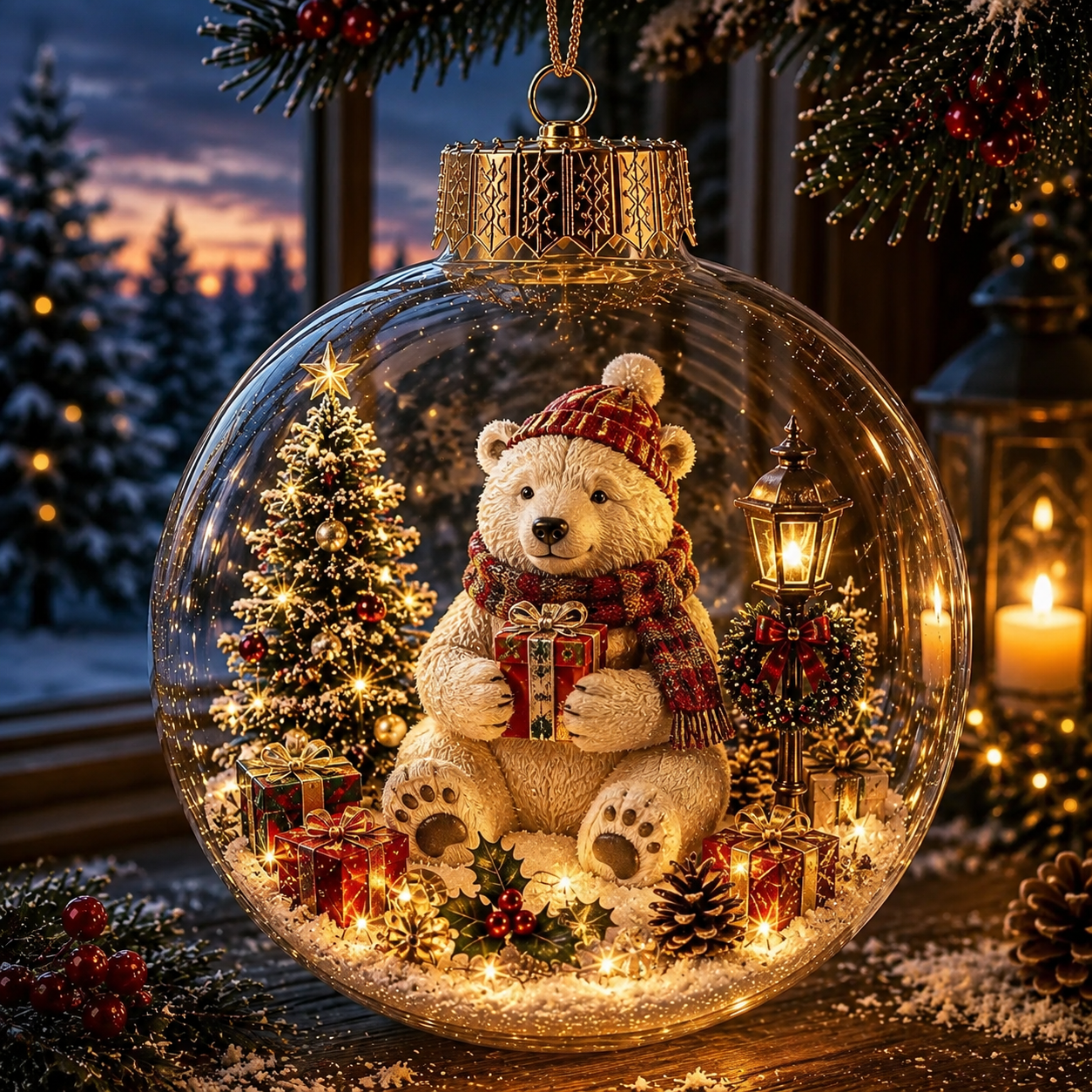 Magical Glass Christmas Ornaments