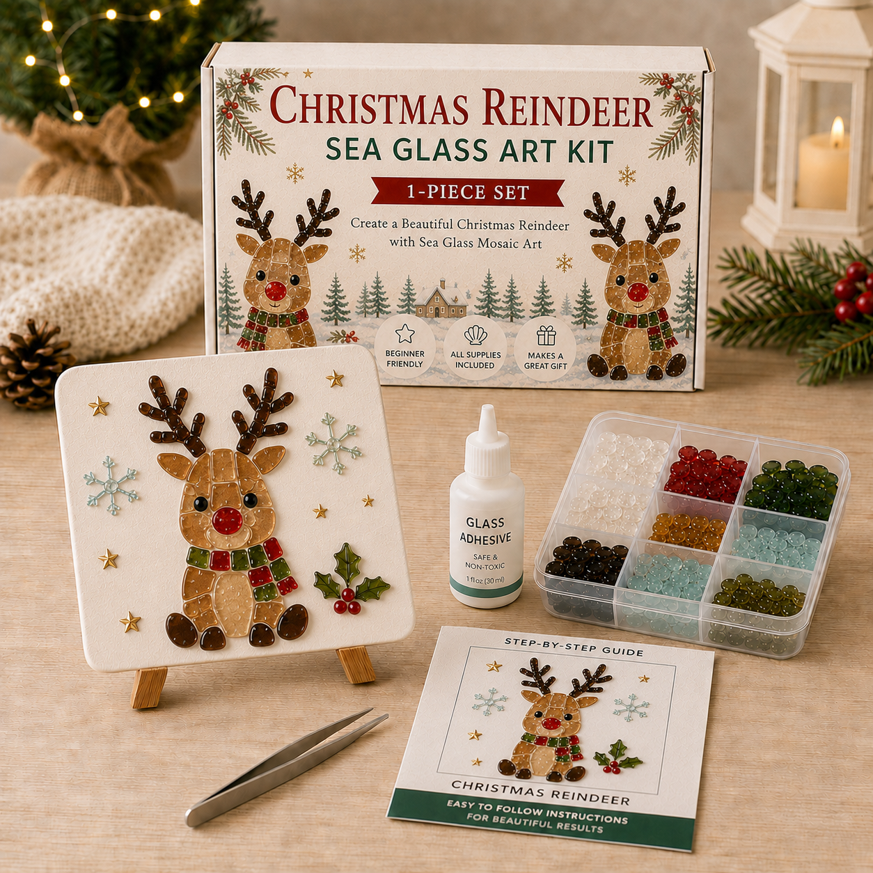 Create Your Own Magical Christmas Sea Glass Art