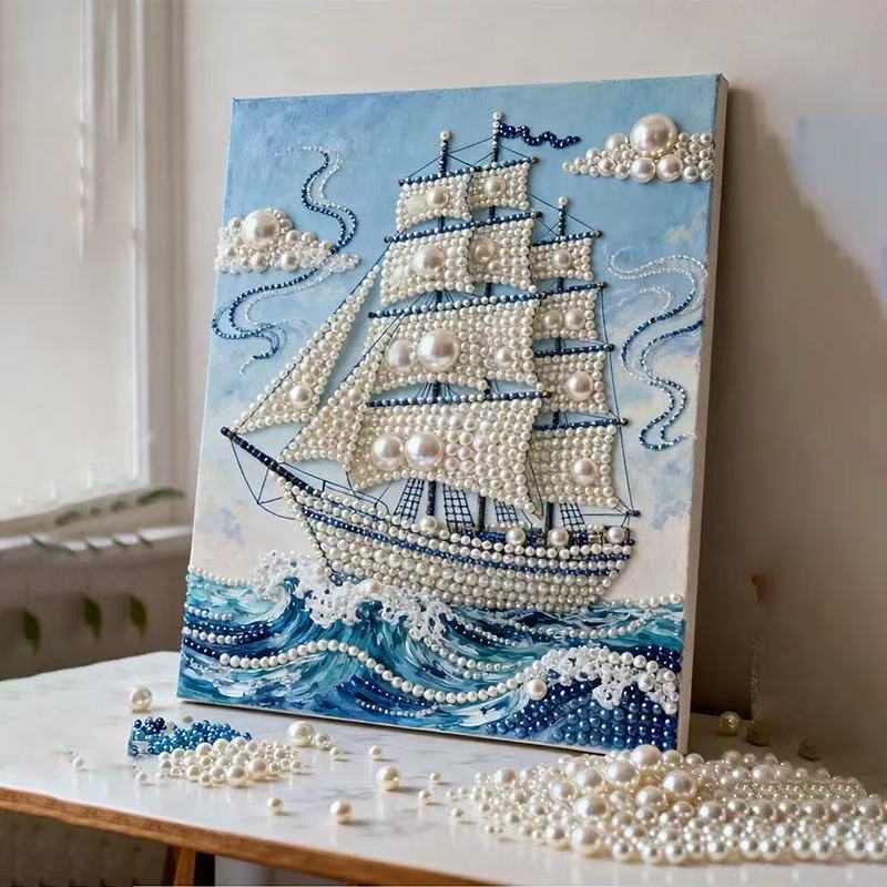 Deep Sea Swirl 3D Textured Pearl Paste Painting Set