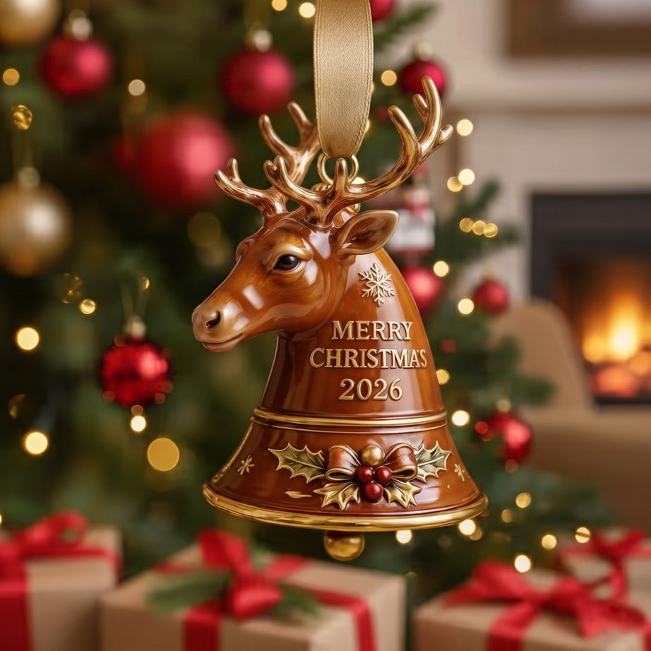 2026 Animal Bell Christmas Ornaments