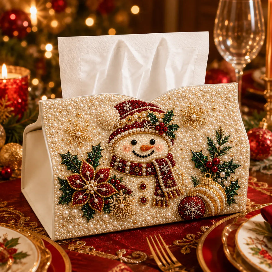 DIY Christmas Diamond Painting Tissue Box Special