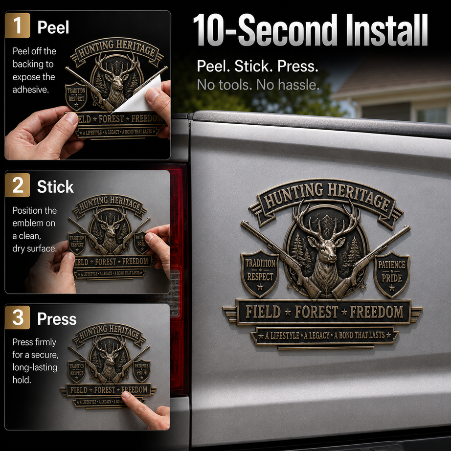 Hunting Heritage Metal Car Emblem