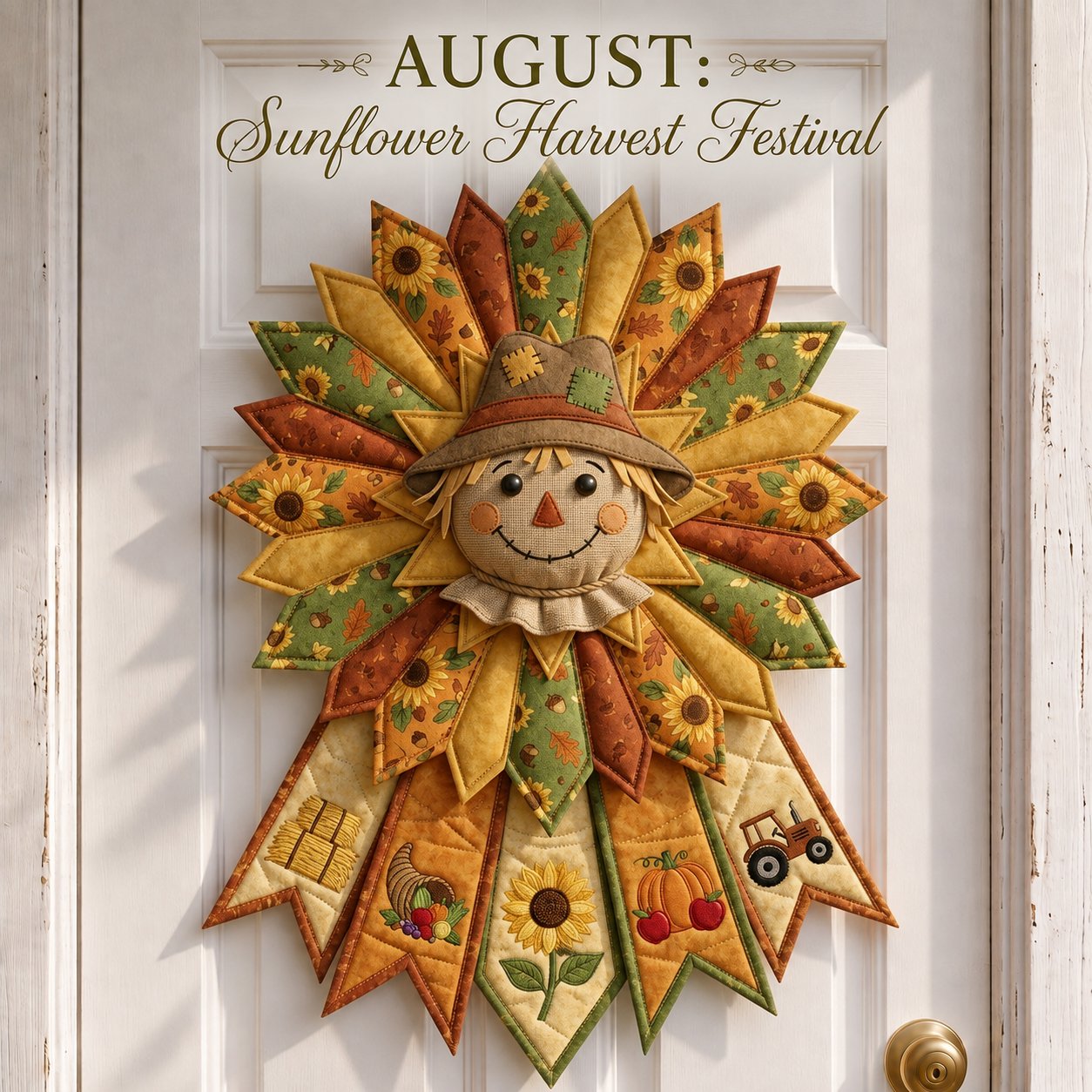 12-Month Themed 3D Quilted Door Hanger Sewing Kit Collection