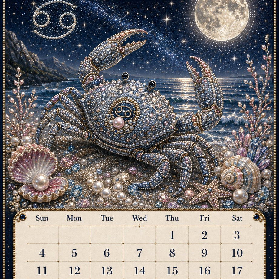 Beginner-Friendly 2027 Twelve Zodiac Bead Art Calendar Kit