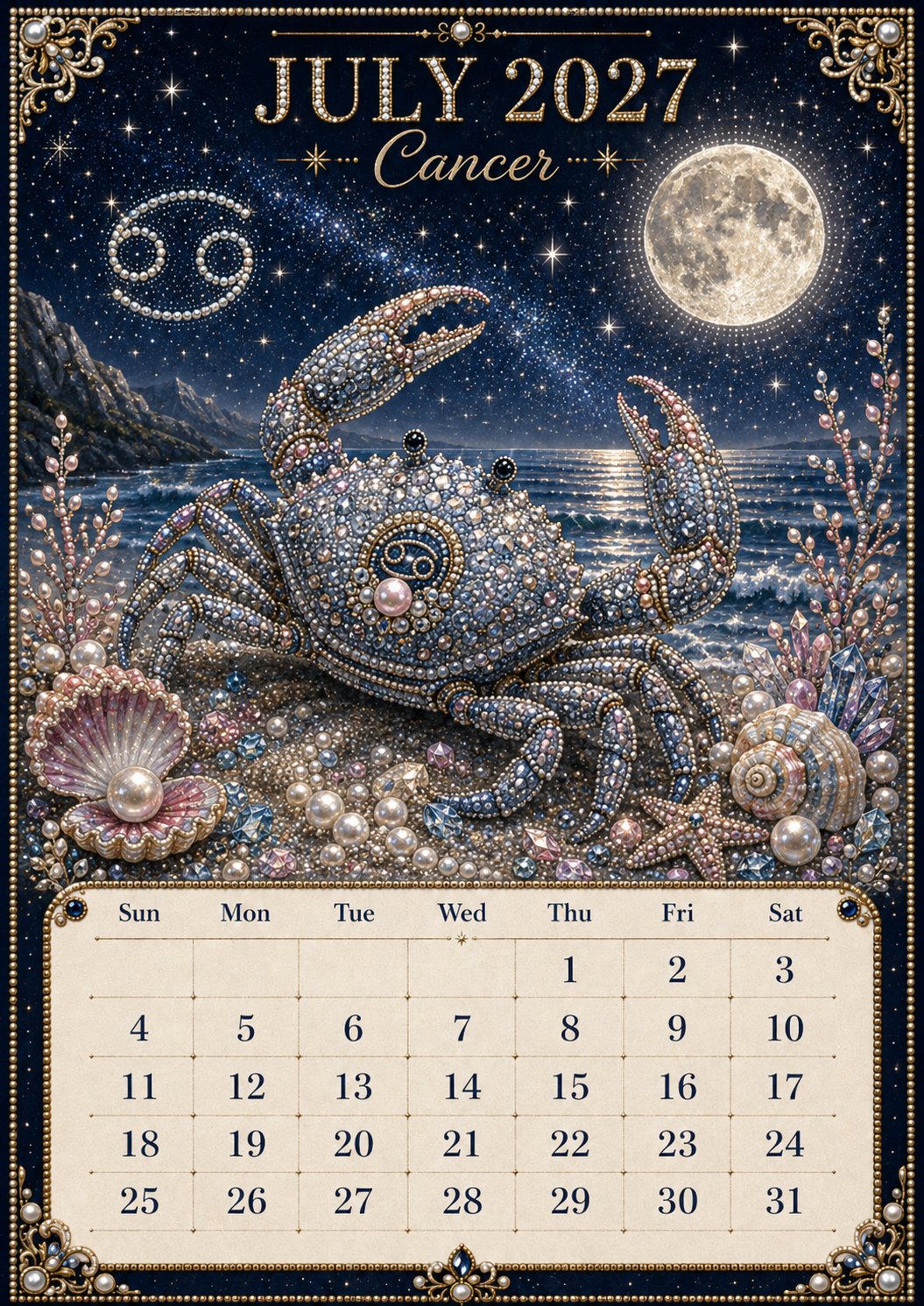Beginner-Friendly 2027 Twelve Zodiac Bead Art Calendar Kit