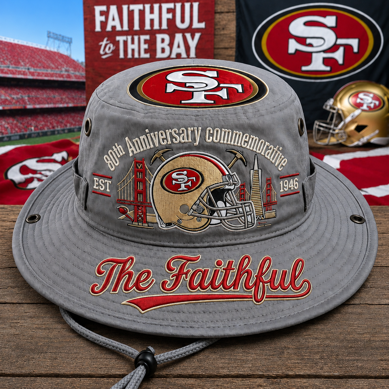 The Faithful 80th Anniversary commemorative Boonie Hat