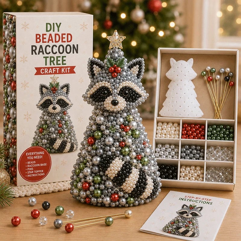 DIY Beaded Animal Christmas Tree Craft Kit