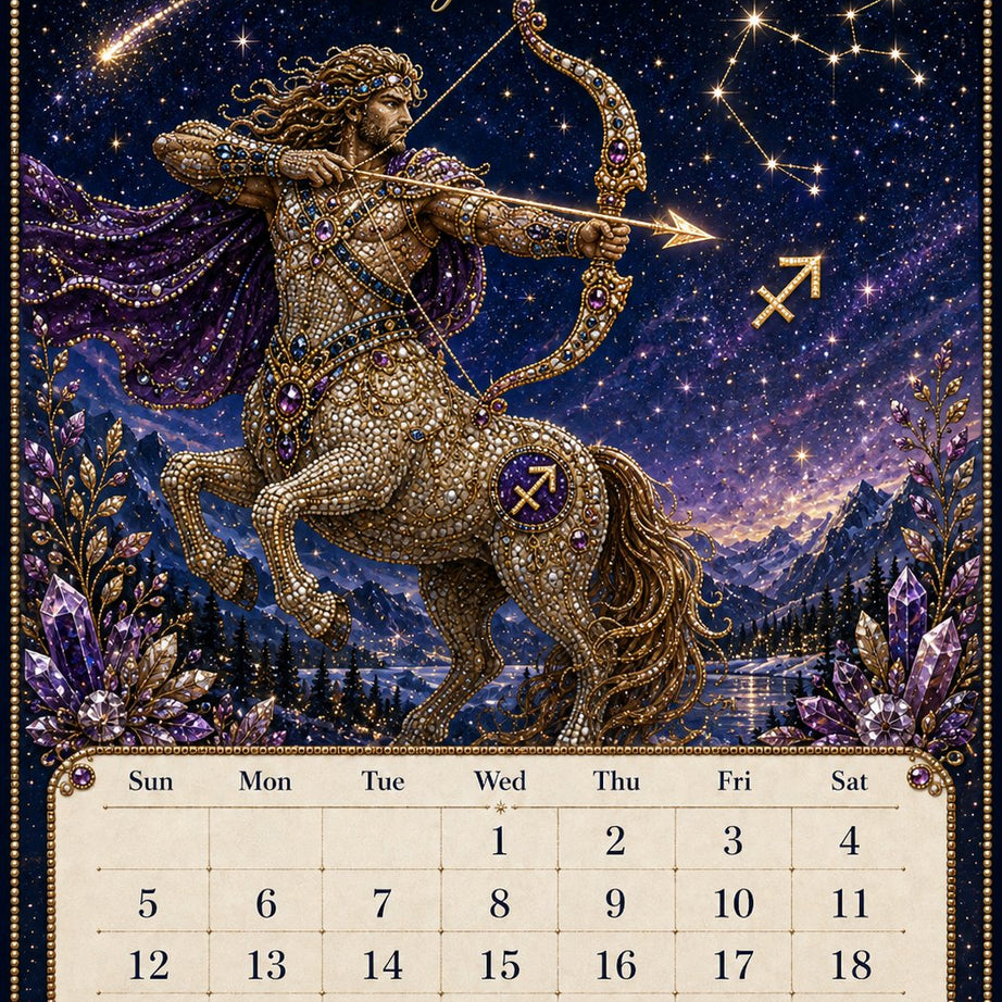 Beginner-Friendly 2027 Twelve Zodiac Bead Art Calendar Kit