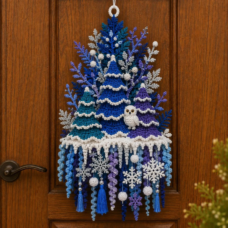 DIY Seasonal 3D Crochet Door Hanger Kit Collection