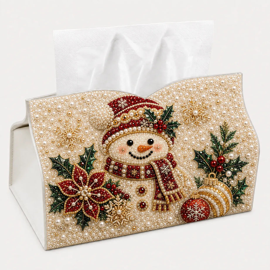 DIY Christmas Diamond Painting Tissue Box Special