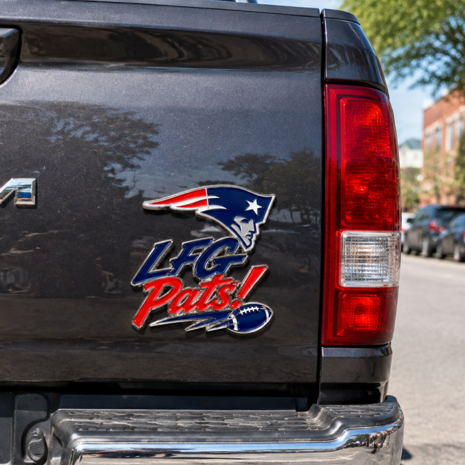 LFG Pats Car Emblem Metal Badge