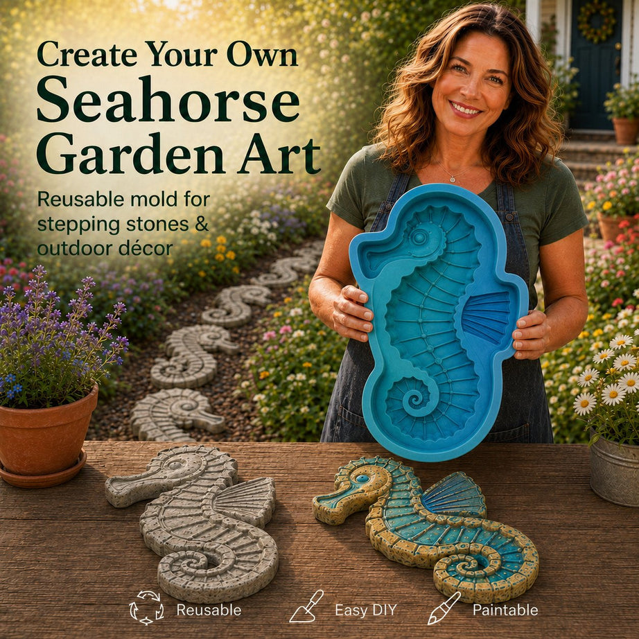 Reusable Ocean Theme Garden Art Mold