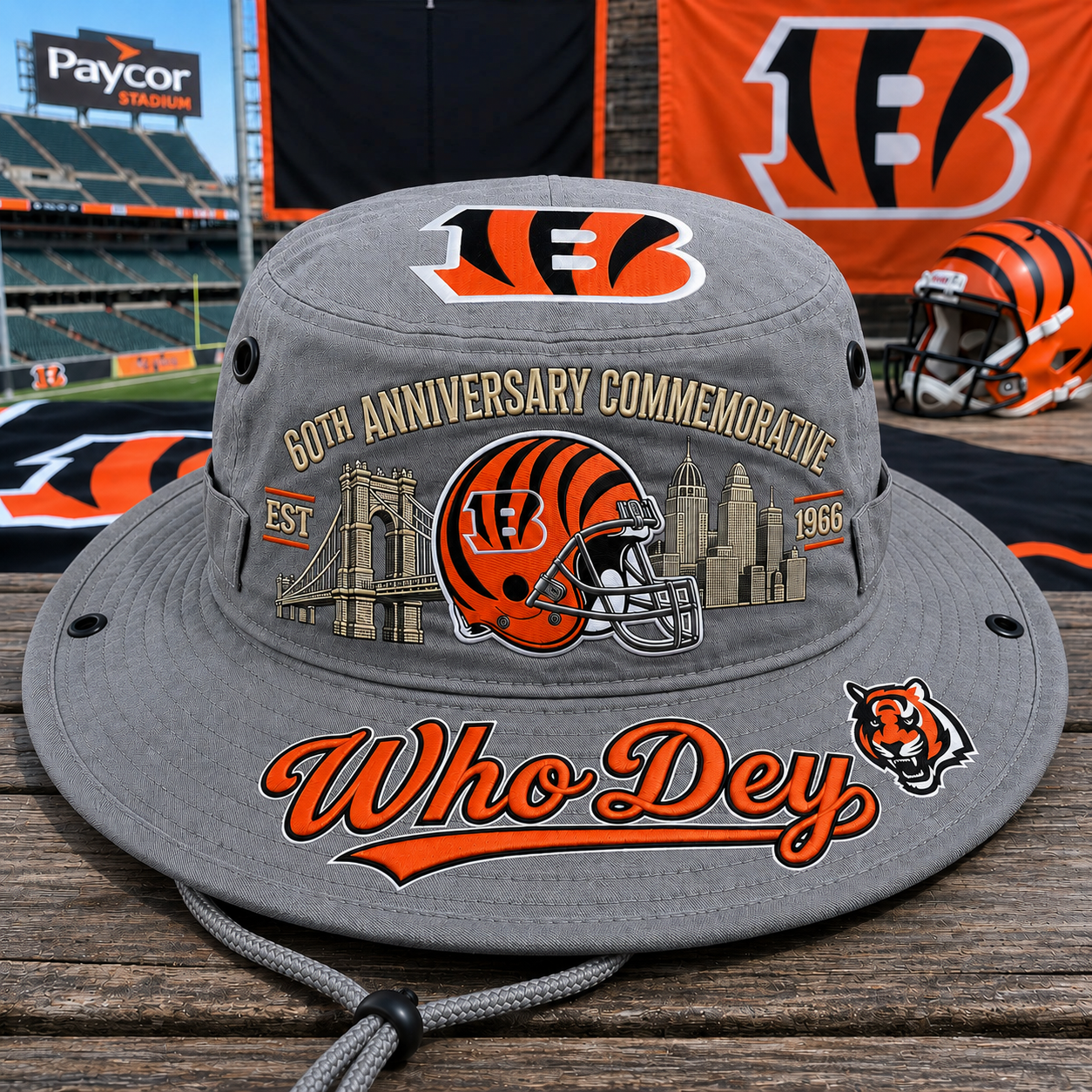 Who Dey 60th Anniversary Commemorative Boonie Hat