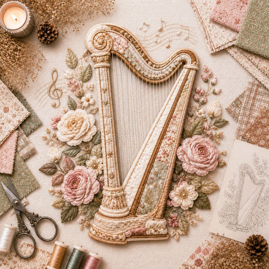 Vintage Patchwork Music Instrument DIY Kit